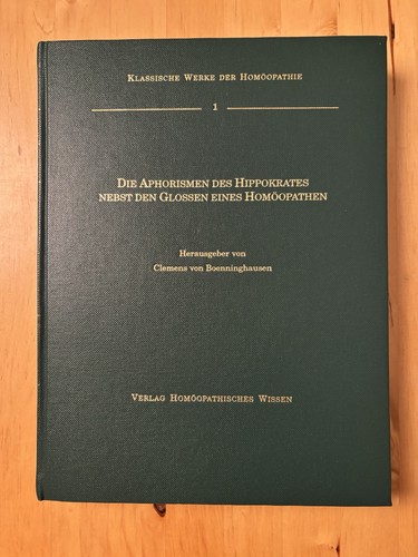 Bönninghausen die aphorismen - bönninghausen:,