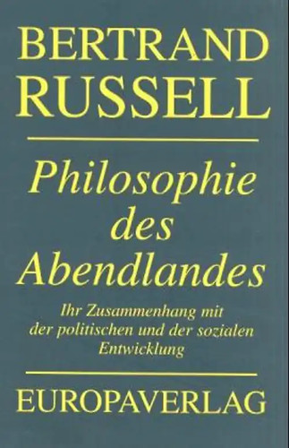 Philosophie des abendlandes - des,